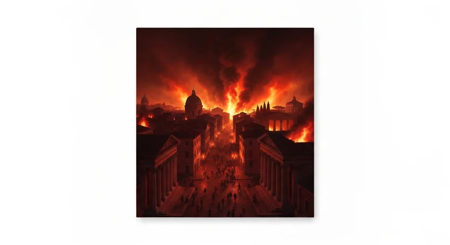 The Great Fire of Rome (64 AD): Nero, Christians, and a City in Ashes