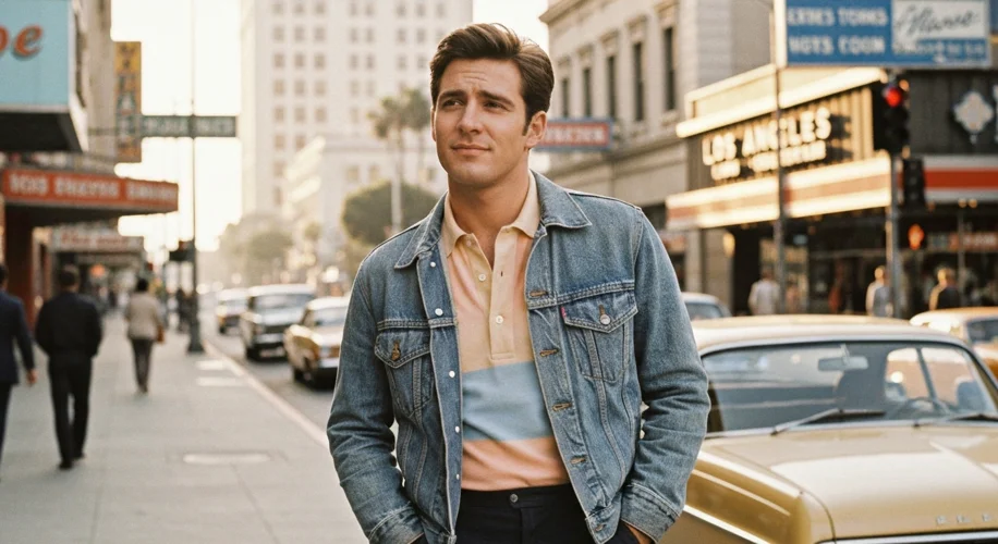 Michael Reagan as a young man, perhaps in the 1960s or 1970s, looking thoughtful. The background cou