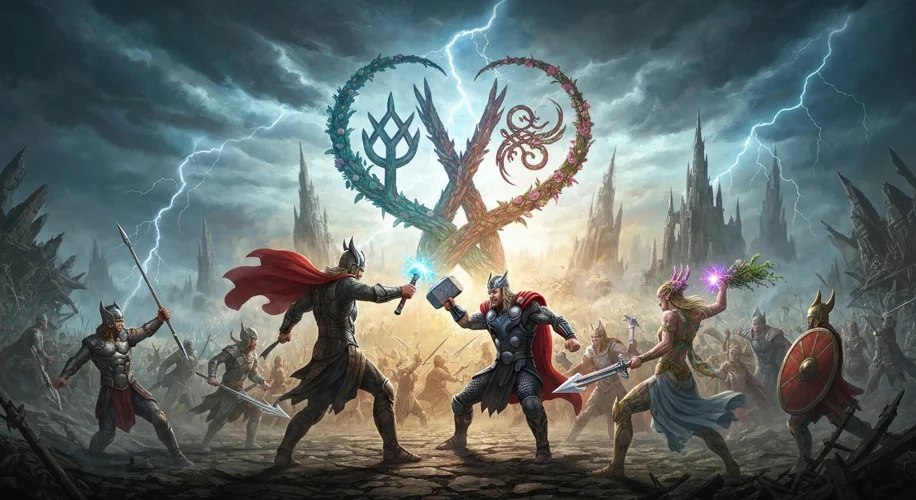 Norse Mythology: The Æsir-Vanir War and Merging Gods