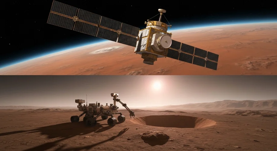 Curiosity's Martian Encounters: Talking to an Orbiter