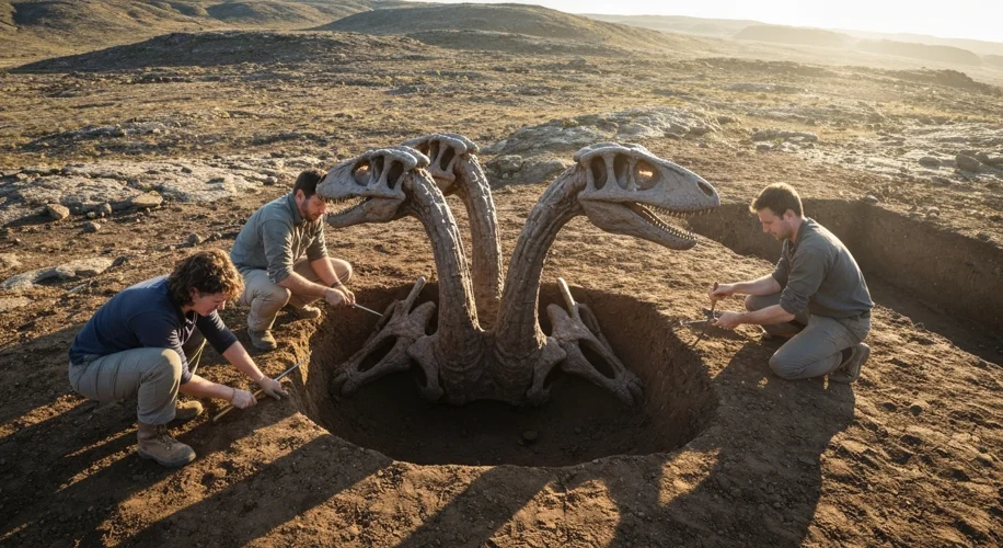 Two-Headed Dinosaur Fossil Discovery: A Unique Glimpse into Prehistory