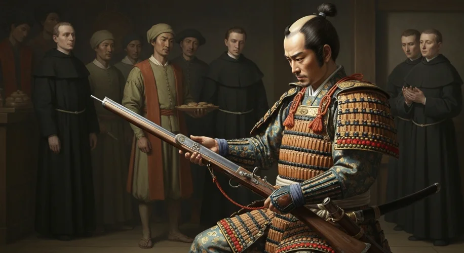 Portuguese Arrival in Japan: Firearms, Faith, and Early Encounters